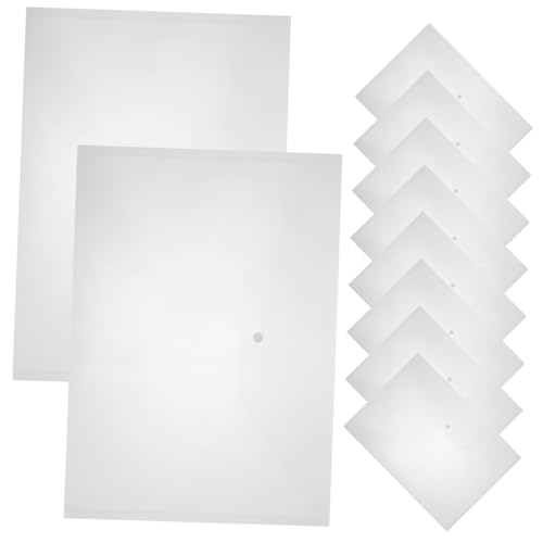 COOPHYA 10 Stück Transparente Aktentaschen, Dokumentenaufbewahrungstaschen, Durchsichtige Aktentaschen, Praktische Aktenorganisatoren, Aktenordner Organizer, von COOPHYA