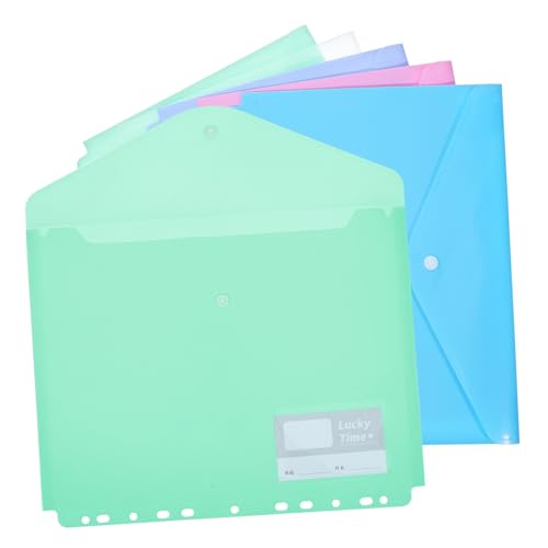 COOPHYA 10 Stück Wasserdichte Stylische Faltbare File Envelopes für Büro Schule und Reisen Organizer für Unterlagen und Schreibwaren von COOPHYA