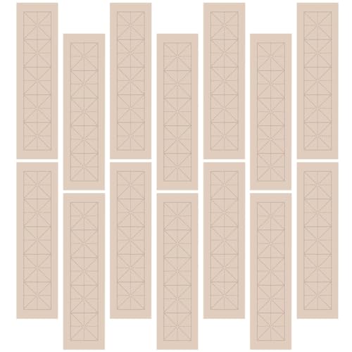 COOPHYA 100 Blatt Kalligraphie Übungspapier Reispapier für Anfänger Hochwertiges Kalligraphie Papier für Praktische Anwendungen und Kreative Projekte von COOPHYA