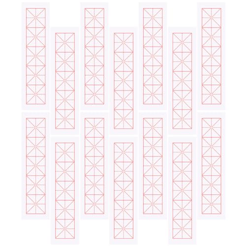 COOPHYA 100 Blatt Kalligraphiepapiere für Chinesische Kalligraphie Dünnes Reispapier mit Gitter für Anfänger zum Üben und Schreiben Geruchlos von COOPHYA