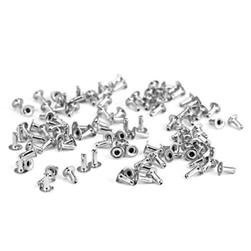 COOPHYA 100 Stück DIY Kunstlederperlen Rivets und Studs für Taschen Schuhe und Dekoration Perlweiß Hochwertige Schmuckgestaltung für Kreative Projekte von COOPHYA