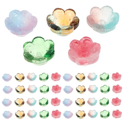 COOPHYA 100 Stück Lilienblütenperlen: Glasglocken-Anhänger in Lampwork- – Schmuckkomponenten mit Blumenmotiv – Dekorative Perlen mit Löchern für DIY-Projekte COOPHYA 100 Stück Lilienblütenperlen: Glasglocken-Anhänger in Lampwork- – Schmuckkomponenten mit Blumenmotiv – Dekorative Perlen mit Löchern für DIY-Projekte von COOPHYA