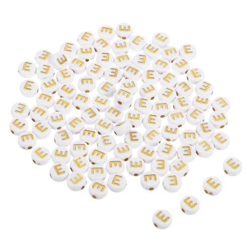 COOPHYA 100 Stück Runde Acrylperlen mit Goldenen für Diy Armbänder und Schlüsselanhänger COOPHYA 100 Stück Runde Acrylperlen mit Goldenen für Diy Armbänder und Schlüsselanhänger von COOPHYA