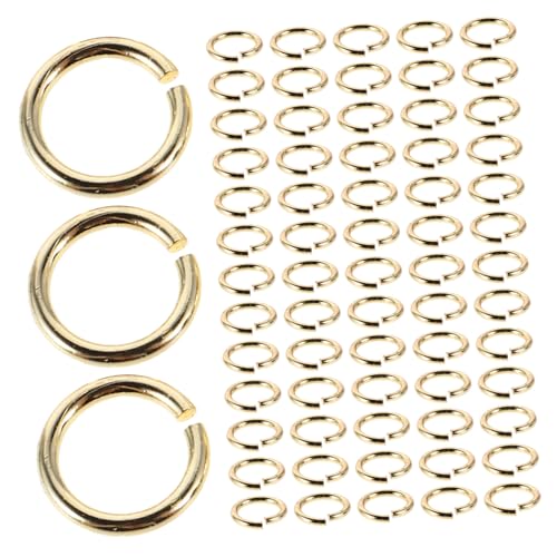 COOPHYA 100 Stück Schmuckzubehör für Diy und Armbänder Runde Verbindungsringe für Schmuckherstellung und Bastelprojekte Robust und Benutzerfreundlich von COOPHYA
