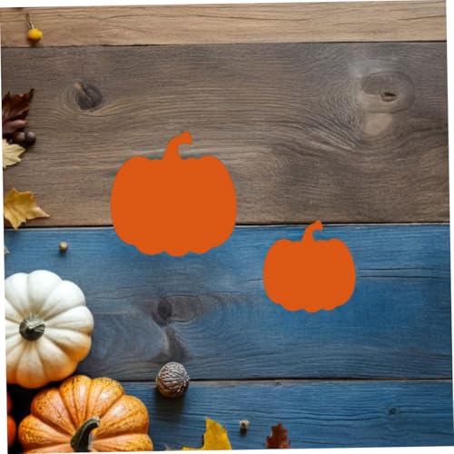 COOPHYA 100 Stück Teiliges Handgezeichnete Kürbis Kartons aus Karton Vielseitige Halloween und Thanksgiving Dekoration für Klassenzimmer Büro Party mit Klebepunkten Herbstliche Bastelideen von COOPHYA
