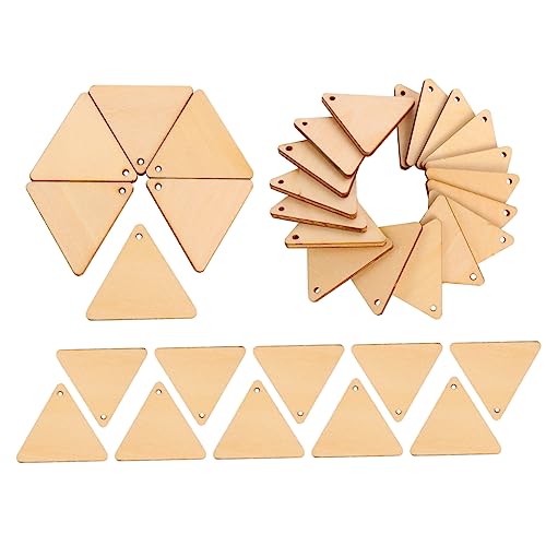 COOPHYA 100Stücke Holzanhänger Holzstücke mit Unvollendete Malerei für DIY Bastelarbeiten Kinderprojekte und Hochzeitsdeko Umweltfreundliches Material von COOPHYA