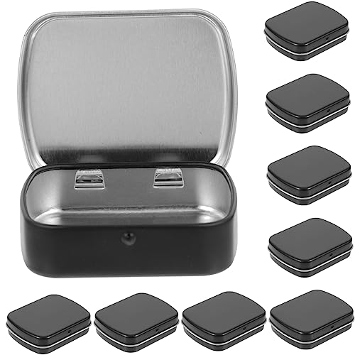 COOPHYA 10Stücke Kleine Blechdosen mit Eisenbehälter für USB Süßigkeiten und Kleine Robuste Aufbewahrungslösungen mit Praktischem Design von COOPHYA