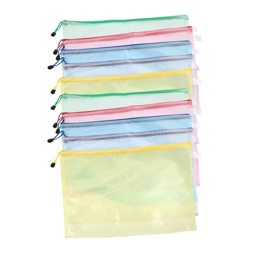 COOPHYA 10Stücke Reißverschluss Dokumententaschen Wasserdichte Mesh Aufbewahrungstaschen für Büro und Schule Transparent für Organisation von Dokumenten COOPHYA 10Stücke Reißverschluss Dokumententaschen Wasserdichte Mesh Aufbewahrungstaschen für Büro und Schule Transparent für Organisation von Dokumenten von COOPHYA