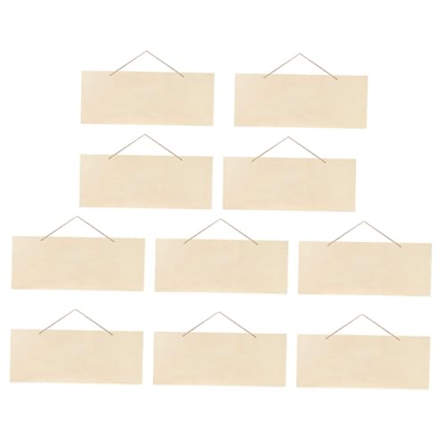 COOPHYA 10Stücke Unfertige Hängende Holzschilder Leere Holzplatten für DIY Bastelprojekte Hochzeitsdekoration und Clubgestaltung Langlebiges Holzmaterial COOPHYA 10Stücke Unfertige Hängende Holzschilder Leere Holzplatten für DIY Bastelprojekte Hochzeitsdekoration und Clubgestaltung Langlebiges Holzmaterial von COOPHYA