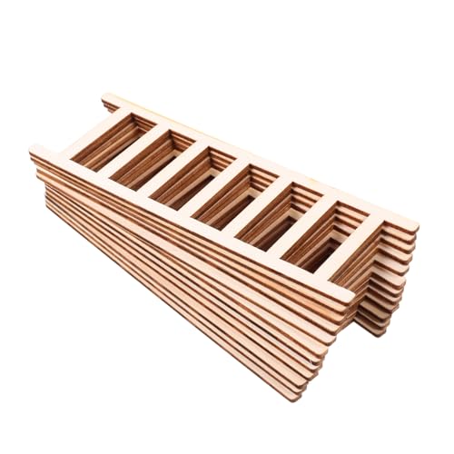 COOPHYA 12 Stück Mini Holzleiter Handgefertigte Treppenleiter für Puppenhaus Garten Dekorative Holztreppe für Diy Bastelprojekte und Raumgestaltung COOPHYA 12 Stück Mini Holzleiter Handgefertigte Treppenleiter für Puppenhaus Garten Dekorative Holztreppe für Diy Bastelprojekte und Raumgestaltung von COOPHYA