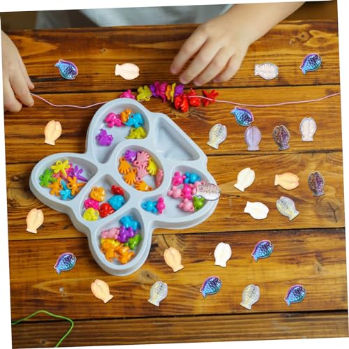 COOPHYA 120 Stück Fischperlen für DIY Schmuckherstellung Bunte Glatte Perlen für Armbänder und Kreative Bastelprojekte für Handwerksliebhaber von COOPHYA