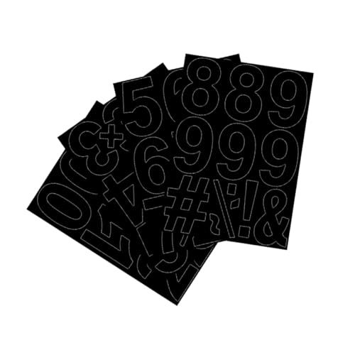 COOPHYA 1Satz Wasserdichte Selbstklebende Nummernaufkleber für Briefkästen für Einfache Identifikation für Glatte Oberflächen Langlebig von COOPHYA