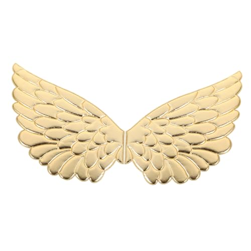 COOPHYA 2 Paare Engel Patches Goldene Aufnäher für Kleidung und Diy Projekte Einfach zu Verwenden Strapazierfähigem Stoff für Gestaltung von COOPHYA