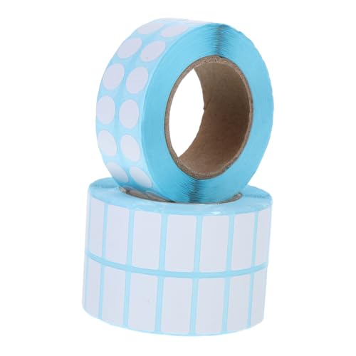 COOPHYA 2 Rollen Selbstklebende Diamantkunst Aufkleber Beschriftbare Etiketten Rund für Diy Bastelprojekte Verpackung und Aufbewahrung von Behältern von COOPHYA