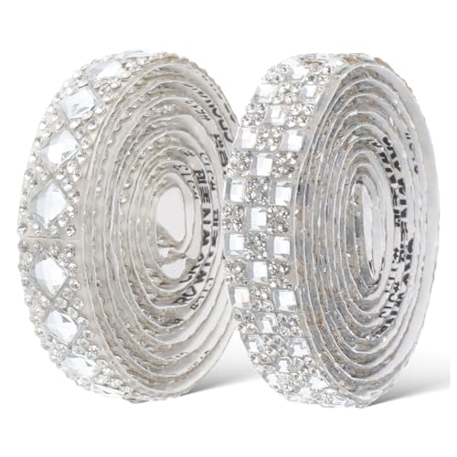 COOPHYA 2 Rollen Selbstklebendes Strassband mit Glitzer Glänzende Rhinestone Streifen für Diy Projekte Kleidung und Bastelarbeiten Langlebig und Anpassbar Eleganter Glasrhinestones COOPHYA 2 Rollen Selbstklebendes Strassband mit Glitzer Glänzende Rhinestone Streifen für Diy Projekte Kleidung und Bastelarbeiten Langlebig und Anpassbar Eleganter Glasrhinestones von COOPHYA