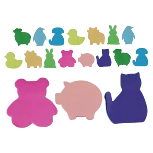 COOPHYA 2 Sätze Süße Tierförmige Haftnotizen Kawaii Selbstklebende Notizblöcke Memo Pads für Büro Schule Zuhause Set Party von COOPHYA