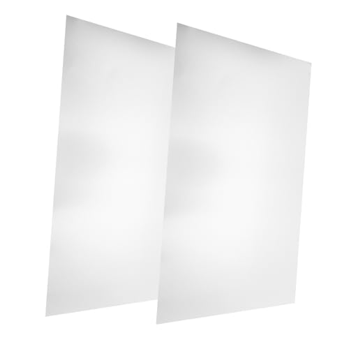 COOPHYA 2 Stück Aluminiumplatte Silber Blankes Aluminiumblech für DIY Bastelarbeiten Vielseitiges Leichtes Aluminiumblech für Industrie Handwerk und Lasergravur Praktische Metallplatte von COOPHYA