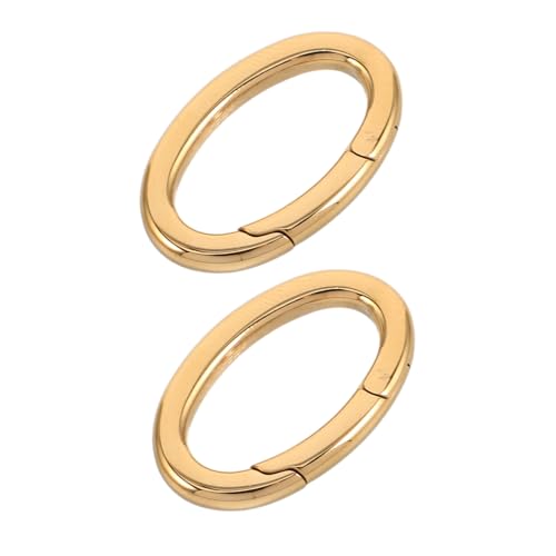 COOPHYA 2 Stück Federschnalle Schmuck Karabiner Federclips aus Edelstahl Zubehör zur Schlüsselanhängerherstellung Schmuckverschlüsse Halskette Anhänger Verschluss Rostfreier Stahl Golden COOPHYA 2 Stück Federschnalle Schmuck Karabiner Federclips aus Edelstahl Zubehör zur Schlüsselanhängerherstellung Schmuckverschlüsse Halskette Anhänger Verschluss Rostfreier Stahl Golden von COOPHYA