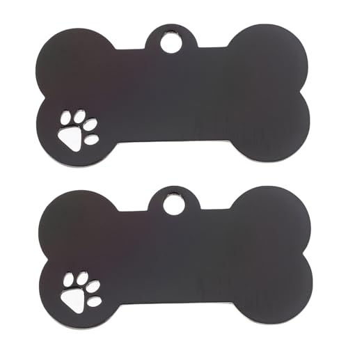 COOPHYA 2 Stück Hundemarke Schlüsselanhänger Hundemarke Gravurmaschine Hundemarke Rohlinge Gravierte Hundemarken Für Haustiere Kleine Hundemarke Hundemarken Für Hunde Edelstahl von COOPHYA