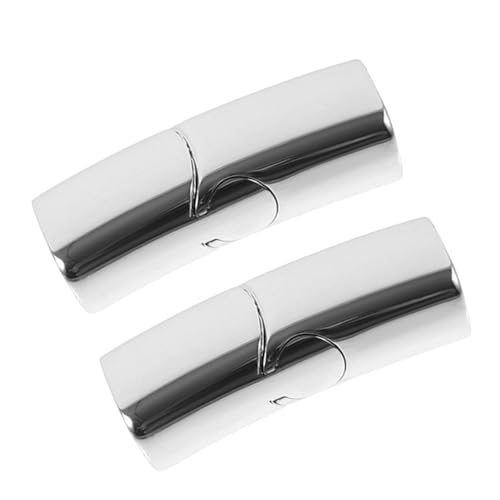COOPHYA 2 Stück Magnetverschluss für Lederarmbänder Magnetic Clasps Schmuckverschluss für Diy Armbandherstellung Hautfreundlich und Einfach zu Handhaben Silber COOPHYA 2 Stück Magnetverschluss für Lederarmbänder Magnetic Clasps Schmuckverschluss für Diy Armbandherstellung Hautfreundlich und Einfach zu Handhaben Silber von COOPHYA