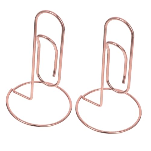 COOPHYA 2 Stück Metall Namensschild Halter Robuster Memo Clip und Tischkartenhalter Eleganter für Büro und Veranstaltungen Multifunktionales Design für Fotos und Notizen von COOPHYA