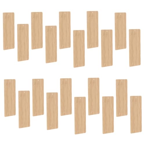 COOPHYA 20 Stück Bambus Blanko Lesezeichen für DIY Handwerk Basteln von Ornamenten für Karten und Dekorationen COOPHYA 20 Stück Bambus Blanko Lesezeichen für DIY Handwerk Basteln von Ornamenten für Karten und Dekorationen von COOPHYA