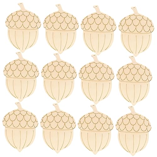 COOPHYA 20 Stück DIY Holzanhänger Set Kieferzapfen Dekoration für Weihnachten Vielseitige Holzschilder zum Basteln für Weihnachtsdeko und Kreative Projekte von COOPHYA