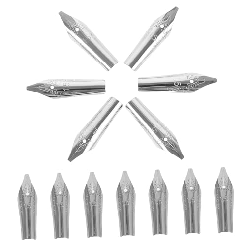 COOPHYA 20 Stück Füllfederhalterfedern, Studentenfedern, Signierfedern, Metallfedern, Stiftersatzfedern, Kalligraphiefedern, Kalligraphie Metallfedern, Metallfedern Für Füllfederhalter, von COOPHYA