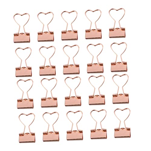 COOPHYA 20 Stück Herzförmige Metallbinderclips Goldene Büroklammern für Organisation von Unterlagen Notizen Scrapbooking und Bastelprojekte COOPHYA 20 Stück Herzförmige Metallbinderclips Goldene Büroklammern für Organisation von Unterlagen Notizen Scrapbooking und Bastelprojekte von COOPHYA