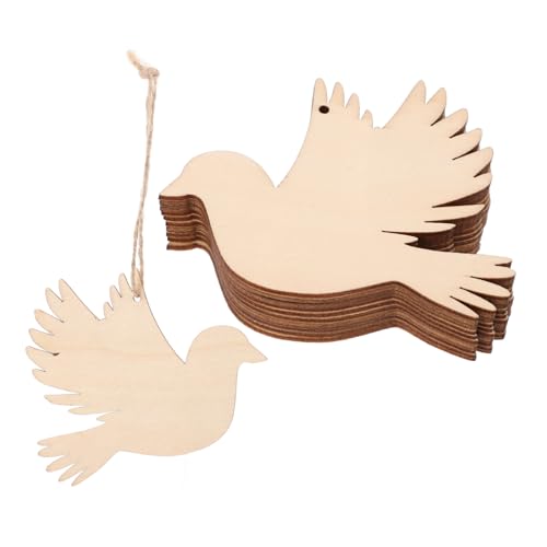 COOPHYA 20 Stück Holzvögel Unlackiert mit Hanfseil Diy Anhänger für Hochzeiten Geburtstage Dekorationen Bastelprojekte COOPHYA 20 Stück Holzvögel Unlackiert mit Hanfseil Diy Anhänger für Hochzeiten Geburtstage Dekorationen Bastelprojekte von COOPHYA