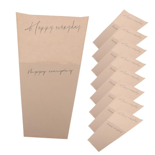 COOPHYA 20 Stück Kraftpapier Blumenstraußhalter, Blumenstraußbeutel, Transparente Blumenbeutel, Blumenverpackungsbeutel, Blumenverpackungsbeutel, Blumenverpackungsbeutel, von COOPHYA