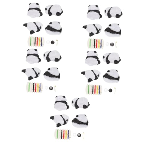 COOPHYA 20 Stück Panda Patches Für Rucksäcke, Stoffaufkleber, Bügelflicken Für Rucksäcke, Bügelflicken Für Kleidung, Hutflicken, Aufnäher, Bügelflicken Für Mädchen, Flicken Für Jeans von COOPHYA