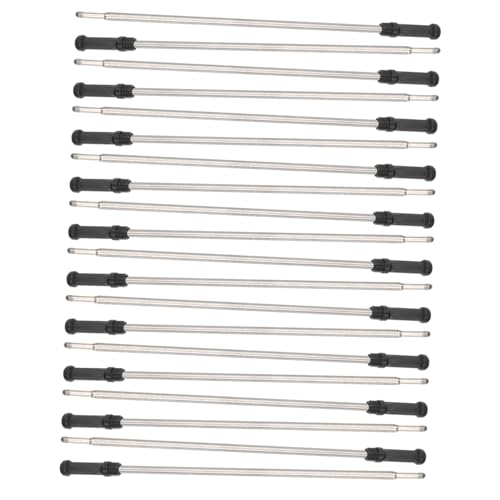 COOPHYA 20 Stück Teiliges Metall Kugelschreiber Minen Schwarz Glattes Schreiben Kompatibel mit Cross und Standard Stiften Gleichmäßiger Tintenfluss für Büro und Alltag von COOPHYA