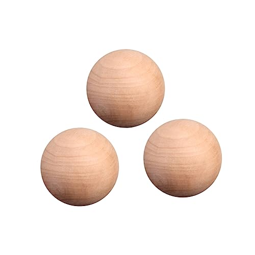 COOPHYA 20 Stück Unlackierte Holz Bastelkugeln für DIY Projekte Bastelbedarf und Schmuckherstellung für Kreative Dekorationen und Spielzeuggestaltung von COOPHYA
