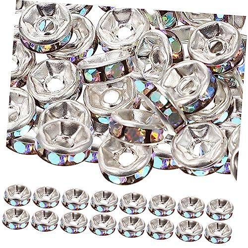 COOPHYA 200 Stück Runde Strass Spacer Perlen für Schmuckherstellung Ab Farben für DIY Armbänder und Bastelperlen für Kreative Handarbeiten COOPHYA 200 Stück Runde Strass Spacer Perlen für Schmuckherstellung Ab Farben für DIY Armbänder und Bastelperlen für Kreative Handarbeiten von COOPHYA