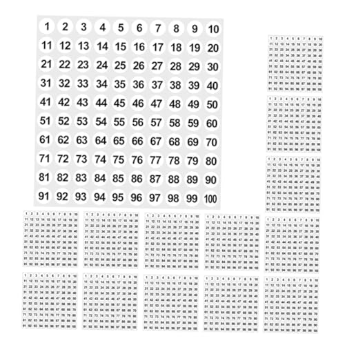 COOPHYA 2500 Stück Selbstklebende Zahlenaufkleber für Organisation Inventarverwaltung und Diy Projekte und Langlebig COOPHYA 2500 Stück Selbstklebende Zahlenaufkleber für Organisation Inventarverwaltung und Diy Projekte und Langlebig von COOPHYA