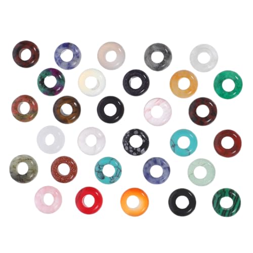 COOPHYA 30 Stück Natürliche Perlen Große Spacer Perlen für Schmuckherstellung Diy Halskette und Armband Zubehör Gemischte Farben COOPHYA 30 Stück Natürliche Perlen Große Spacer Perlen für Schmuckherstellung Diy Halskette und Armband Zubehör Gemischte Farben von COOPHYA