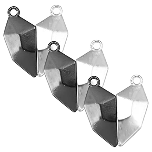 COOPHYA 3Stücke Herz Magnetverschluss für Armbänder DIY Schmuck Zubehör Robust und Glänzend Einfach mit Hand zu Bedienen für Persönliche von COOPHYA