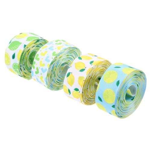 COOPHYA 4 Rollen Lemon Herz Dekorative Bänder DIY Geschenkverpackungsband für Bastelprojekte Blumenarrangements und Geschenktüten pro für Anlässe COOPHYA 4 Rollen Lemon Herz Dekorative Bänder DIY Geschenkverpackungsband für Bastelprojekte Blumenarrangements und Geschenktüten pro für Anlässe von COOPHYA