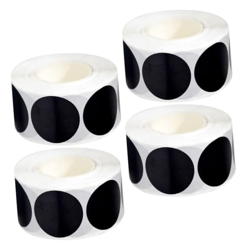 COOPHYA 4 Rollen Schwarze Runde Aufkleber Selbstklebende Blanko für Büro Schule Lager Vielseitige Anwendung für Organisation und Beschriftung Hochsichtbar und Materialkompatibel COOPHYA 4 Rollen Schwarze Runde Aufkleber Selbstklebende Blanko für Büro Schule Lager Vielseitige Anwendung für Organisation und Beschriftung Hochsichtbar und Materialkompatibel von COOPHYA