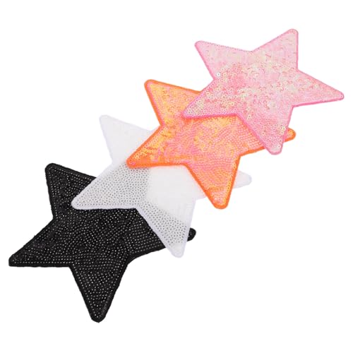 COOPHYA 4 Stück Paillettenstern Patch Hutflicken Zum Aufbügeln Sternapplikationen Für Kleidung Pailletten-stern-aufnäher Zum Aufbügeln Hemdpatches Pailletten Und Selbstklebende Rückseite COOPHYA 4 Stück Paillettenstern Patch Hutflicken Zum Aufbügeln Sternapplikationen Für Kleidung Pailletten-stern-aufnäher Zum Aufbügeln Hemdpatches Pailletten Und Selbstklebende Rückseite von COOPHYA