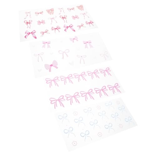 COOPHYA 4 Stück Teiliges Schleifen Wrap für Glasbecher Wasserdichte Transferaufkleber für Getränke Niedliche Bogen Dekoration für Diy Projekte Hochtransparente Kristallmaterialien COOPHYA 4 Stück Teiliges Schleifen Wrap für Glasbecher Wasserdichte Transferaufkleber für Getränke Niedliche Bogen Dekoration für Diy Projekte Hochtransparente Kristallmaterialien von COOPHYA