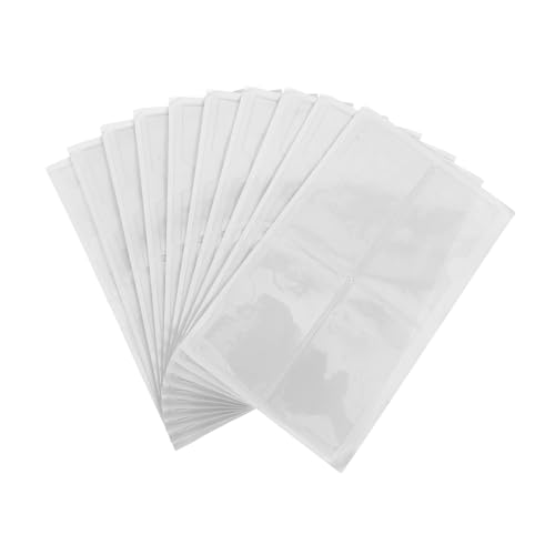 COOPHYA 40 Stück Selbstklebende Etikettenhalter Transparent Praktische Kartenhüllen mit Öffnung für Büro Schule und Zuhause Hochwertige Kunststofftaschen für Organisieren und Beschriften von COOPHYA