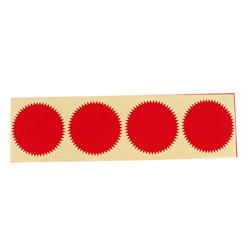 COOPHYA 40St runder Siegelaufkleber Abziehbilder Klebstoff Sammelalbum glitzernde aufkleber selbstklebende Aufkleber Scrapbook-Aufkleber selber machen Aufkleber mit gezackter Spitze rot COOPHYA 40St runder Siegelaufkleber Abziehbilder Klebstoff Sammelalbum glitzernde aufkleber selbstklebende Aufkleber Scrapbook-Aufkleber selber machen Aufkleber mit gezackter Spitze rot von COOPHYA