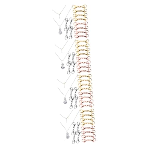 COOPHYA 48 Stück Karabinerverschlüsse Für Halsketten Und Armbänder, Schmuckverschlüsse, Karabinerverschlüsse Für Halsketten, Schnallen, Klauen, Schmuckclips, Metall Karabinerverschlüsse, COOPHYA 48 Stück Karabinerverschlüsse Für Halsketten Und Armbänder, Schmuckverschlüsse, Karabinerverschlüsse Für Halsketten, Schnallen, Klauen, Schmuckclips, Metall Karabinerverschlüsse, von COOPHYA