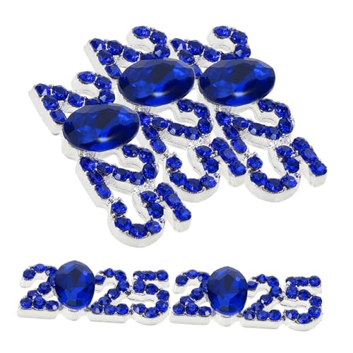 COOPHYA 5 Stück 2025 Zubehör Nail Art Kleine Edelsteine ​​Nagel Edelsteine ​​Nagelkunst Zubehör Zahlen Charms Für Nagel Maniküre Dekore Nagel Zubehör Charms DIY 2025 Charms Metall Charms von COOPHYA