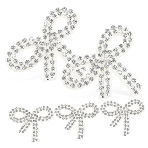 COOPHYA 5 Stück Strass Schleifen Aufnäher Funkelnde Applikationen für Kleidung Hüte Taschen und Accessoires Vielseitige Reparatur und Dekorationslösung COOPHYA 5 Stück Strass Schleifen Aufnäher Funkelnde Applikationen für Kleidung Hüte Taschen und Accessoires Vielseitige Reparatur und Dekorationslösung von COOPHYA