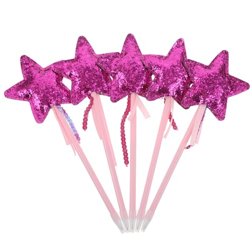 COOPHYA 5-teiliger Glitzerstern-Stift: Kreative Glitzerstern-Gelstifte – Bequemer Kugelschreiber zum Schreiben von Cartoon-Briefpapier für Schüler, Schulbüros von COOPHYA