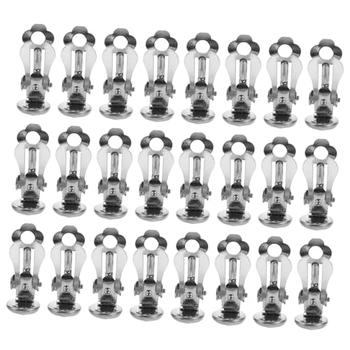 COOPHYA 50 Stück Ohrclip-Zubehör Ohrhaken Handwerk Tablett Lieferungen Schlüssel Bastelzubehör schöner Ohrclip Materialien für Ohrclips zarte Ohrringe Zubehör Silver COOPHYA 50 Stück Ohrclip-Zubehör Ohrhaken Handwerk Tablett Lieferungen Schlüssel Bastelzubehör schöner Ohrclip Materialien für Ohrclips zarte Ohrringe Zubehör Silver von COOPHYA