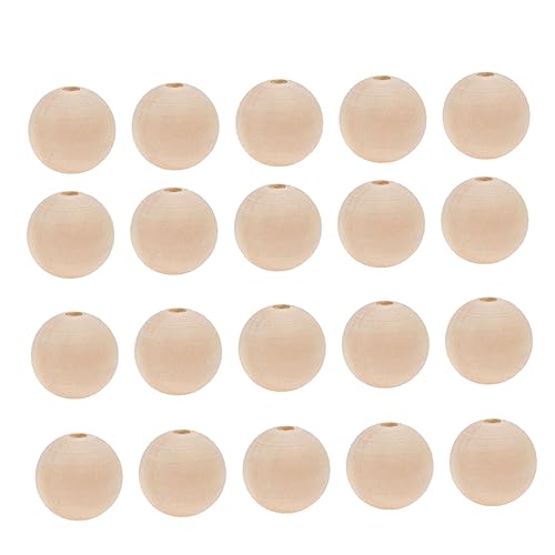 COOPHYA 50 Stück Runde Holzperlen Unbehandelte Fädelperlen Holz für DIY Bastelprojekte Natürliche Farbe für Schmuckherstellung und Dekoration COOPHYA 50 Stück Runde Holzperlen Unbehandelte Fädelperlen Holz für DIY Bastelprojekte Natürliche Farbe für Schmuckherstellung und Dekoration von COOPHYA